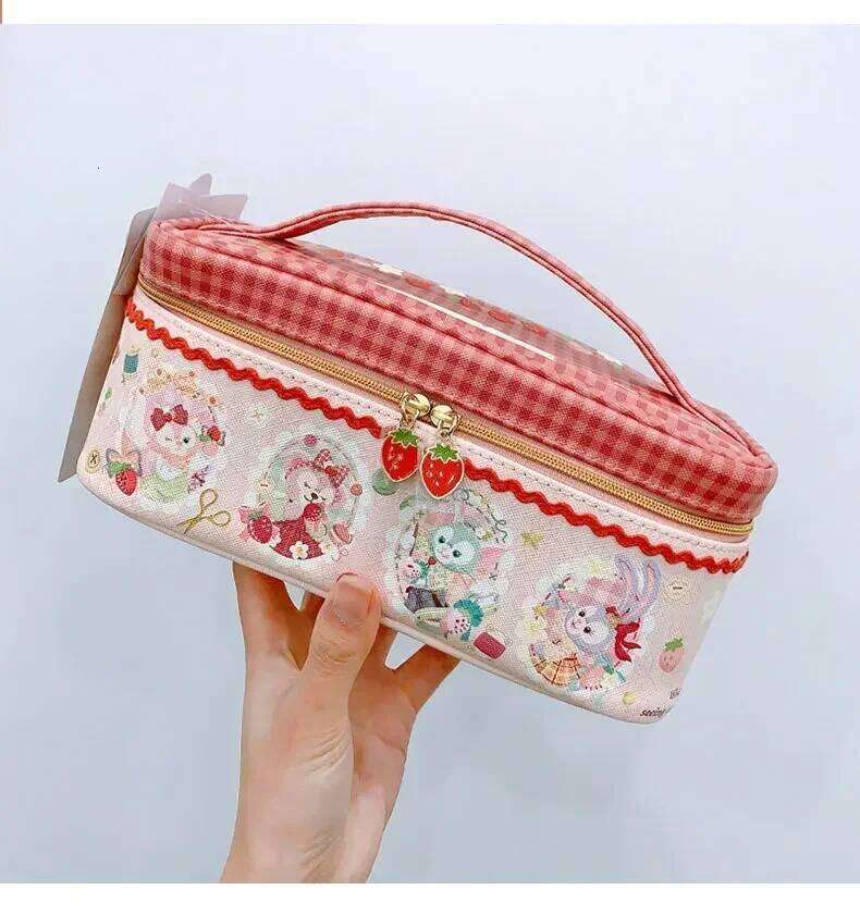 Designer Luxury Japanese Valentine S Day Strawberry Series Tote Linabell Handbag Shoulder Canvas Bag Stellalou Pink Plaid Cute