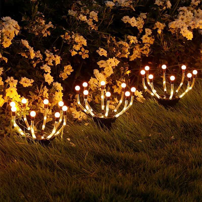 Solar Lawn Lights Outdoor Waterproof Garden Light Auto OnOff Pathway LED Lighting for Yard Landscape Decor Solar Powered Lamp C250922