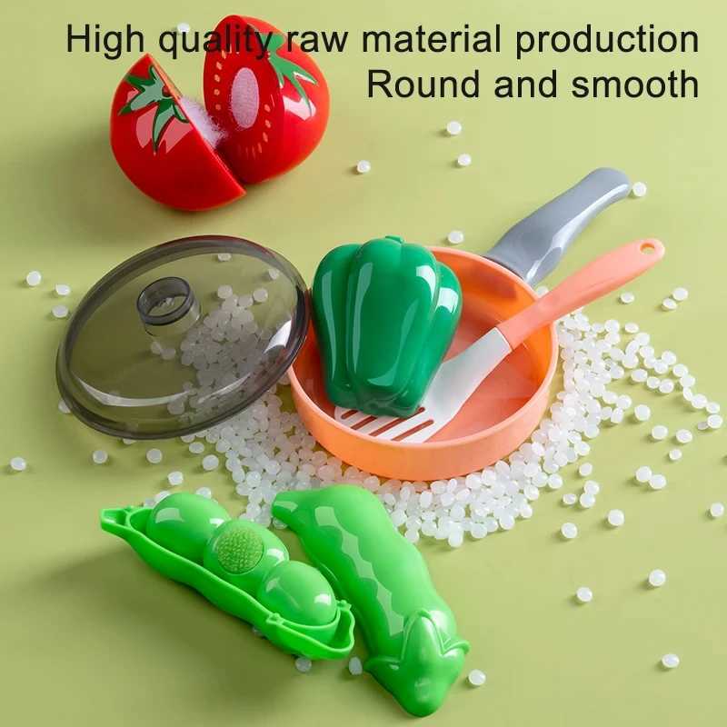 Cooking Toys Pink Kitchen Toy Set Girl Boy toys Cut Fruit Vegetable Pizza Pretend Play Simulation Early Education Toys For Kids C250922