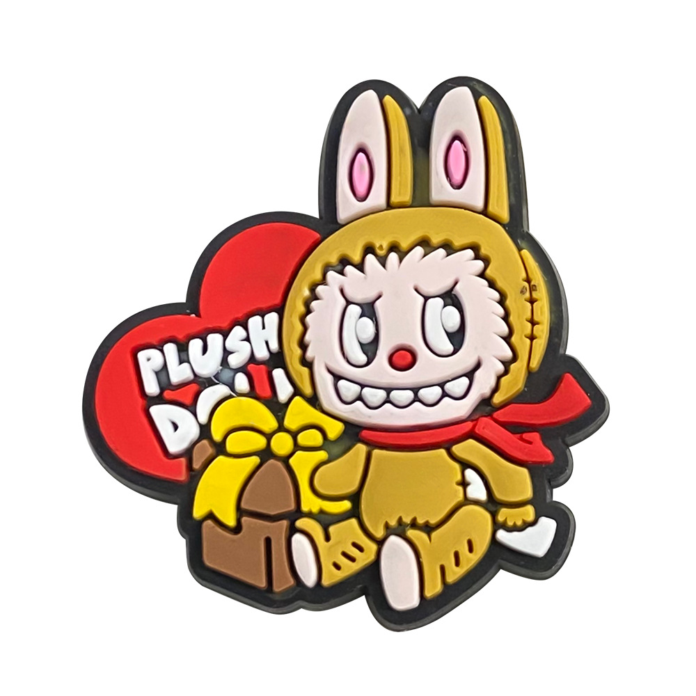 Wholesale labubu PVC decorative buckle hole shoe flower