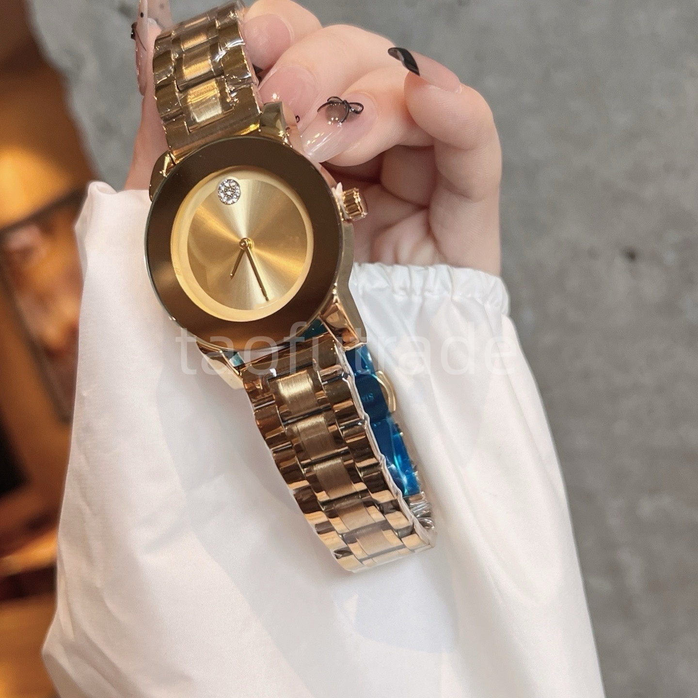 movadowatch for man and Women Luxury Gold Watch 3-Niddles Designer Wristwatches SwissQuartz Movement Sappire Stainless Steel Band watches movadowatch woman ea6