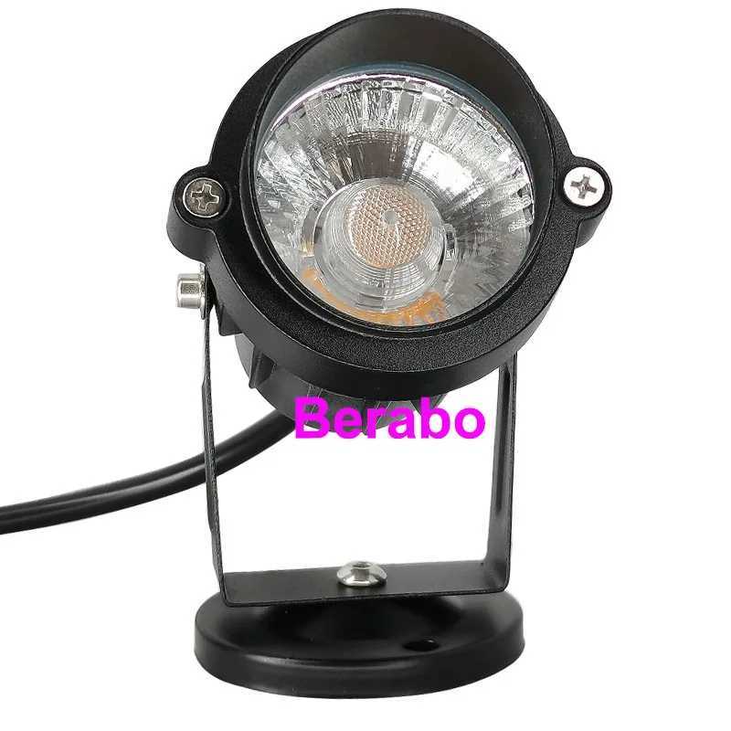 10PCS Garden Lamp Outdoor 220V 110V LED Lawn Lights 12V Waterproof Spike Bulb 3W 5W 7W 10W Landscape IP65 Path Spot Lighting C250922