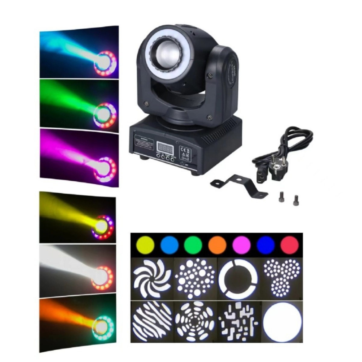 LED 30W pattern swivel light strip with lens KTV booth, bar, wedding ceremony beam light Z250320