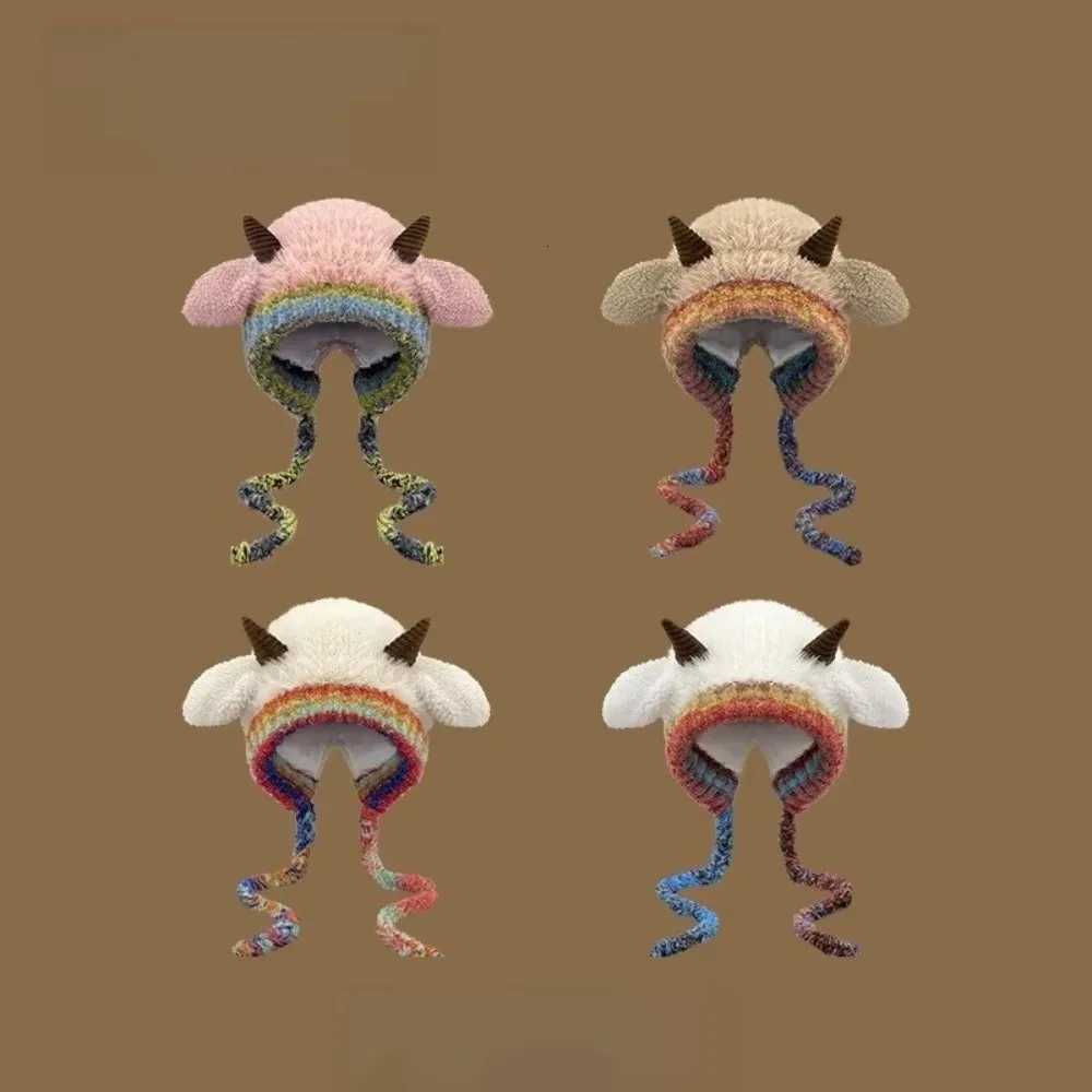 Versatile Thick P Knitted Hat Warm Ear Protection Pr Hats Beanies Hat Y250920