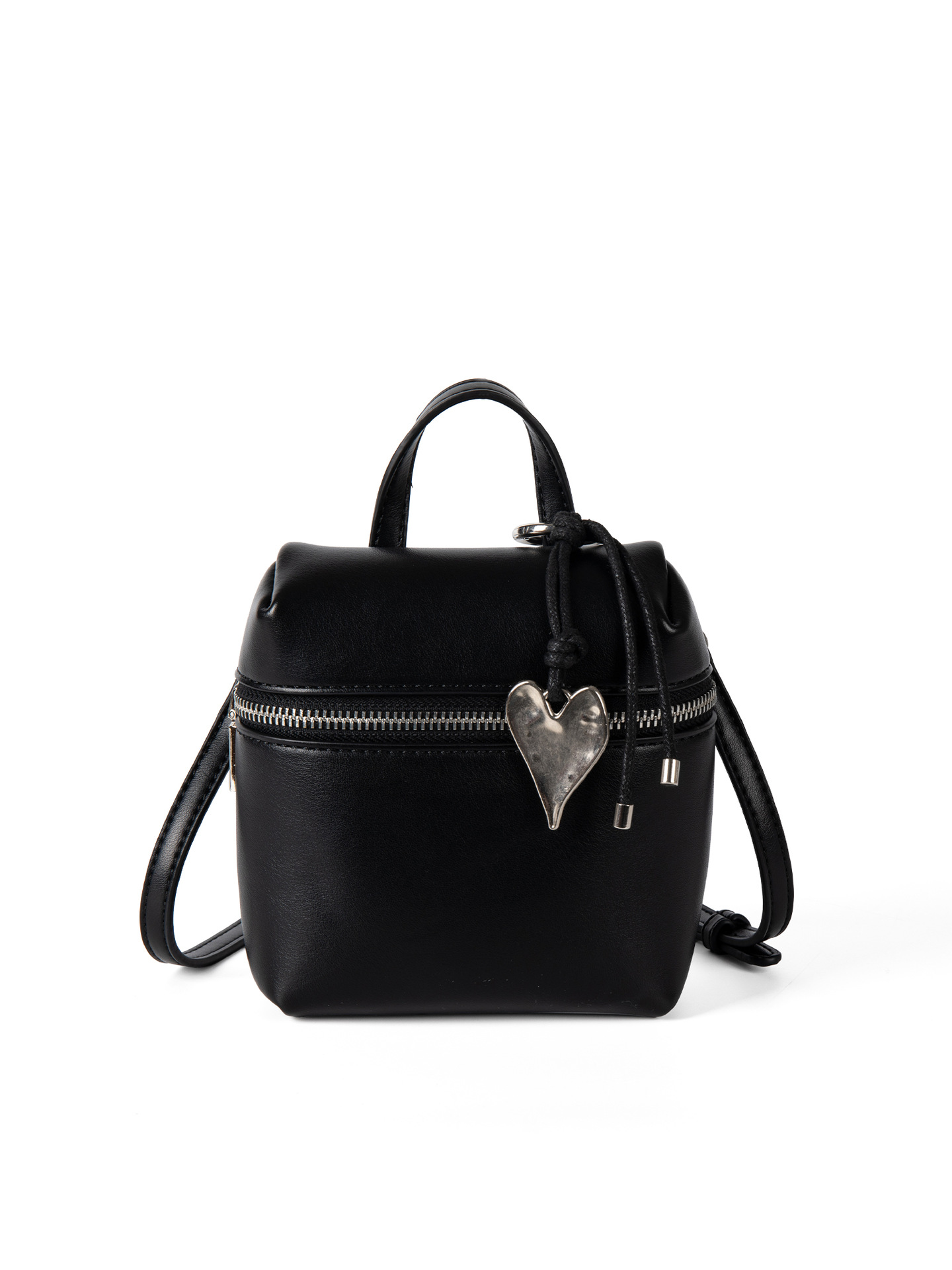 2025 Korean Niche Design Fashion Mini Love Pendant Small Bucket New Style Simple And Versatile Single-Shoulder Crossbody Bag For Women