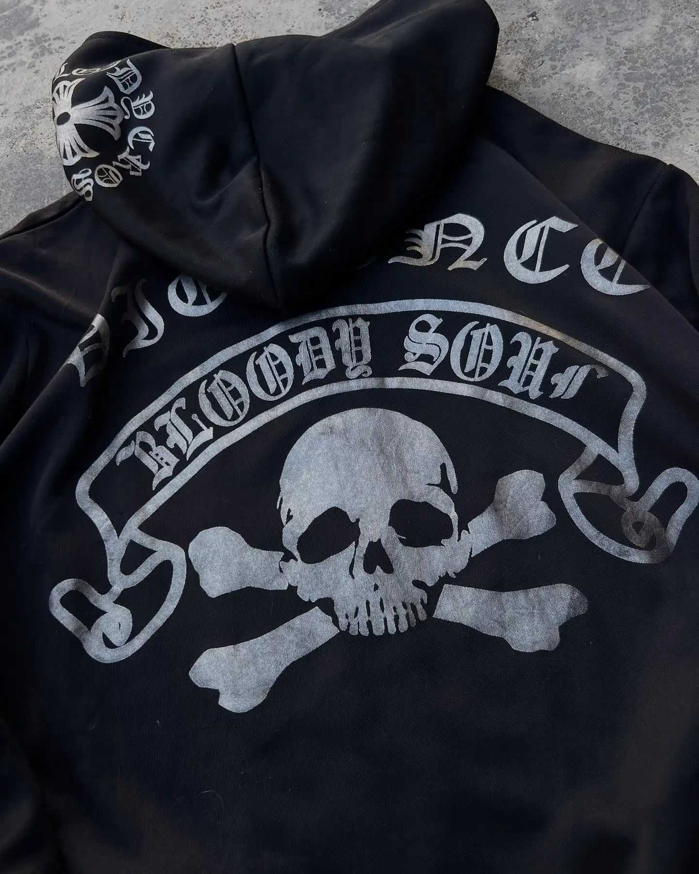 2000s new suit hoodie American hiphop trend fashion letter design retro hooded sports hooded men and women street clothing W250922