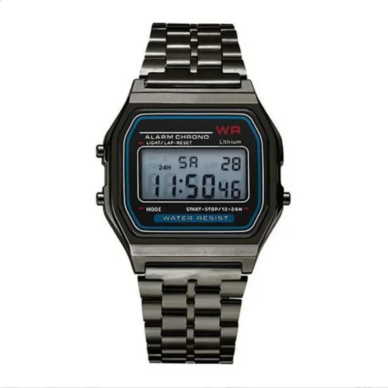 Retro Square Electronic Watches Digital Display Women Men Watch Rose Gold Silver Ladies Wristwatches Relojes Para Mujer 250911