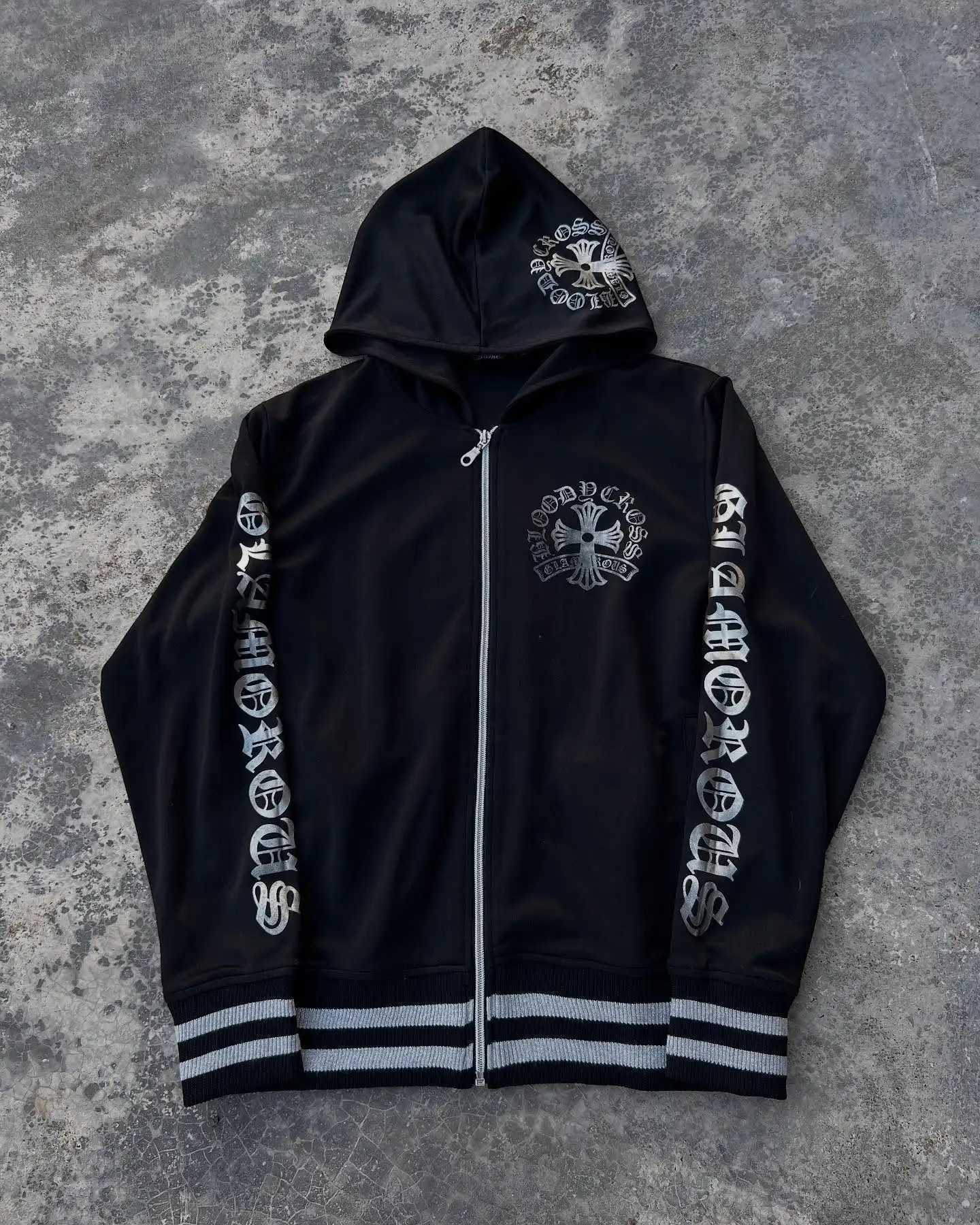 2000s new suit hoodie American hiphop trend fashion letter design retro hooded sports hooded men and women street clothing W250922