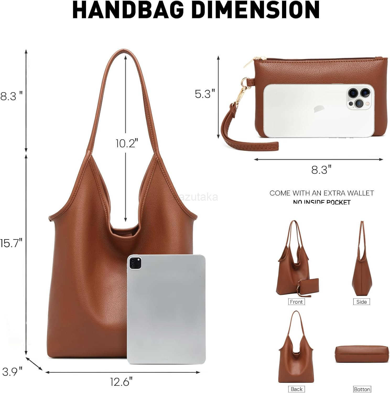 Purse for Women Soft Slouchy Hobo Shoulder Bag Designer Ladies Large Leather Everyday Handle Handbag Z250922