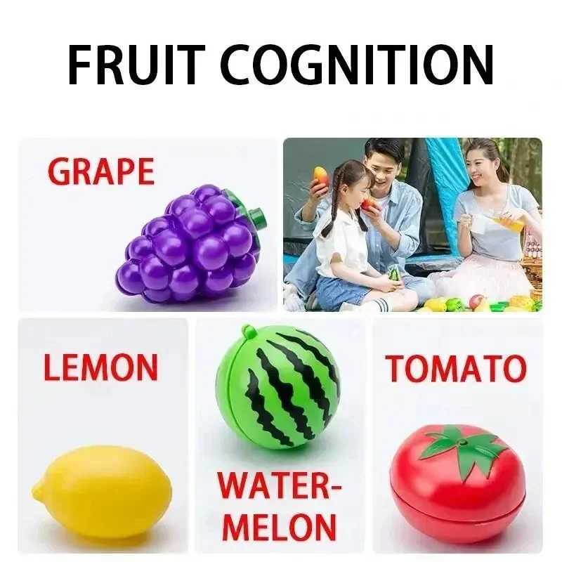 Cutting Play Food Toy for Kids Kitchen Toys Pretend Play Fruit Vegetable Pizza Cake Accessories Early Educational for Girls Toy C250922