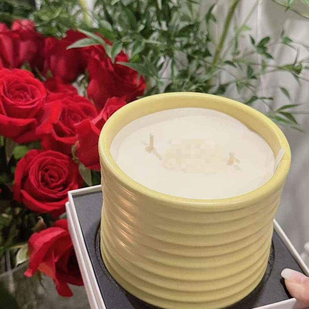 Candle Christmas Candle Aromatherapy Candle Luo Da Large Candle Orange Blossom Tomato Home Fragrance Wedding Soy Wax Scented Gift Box