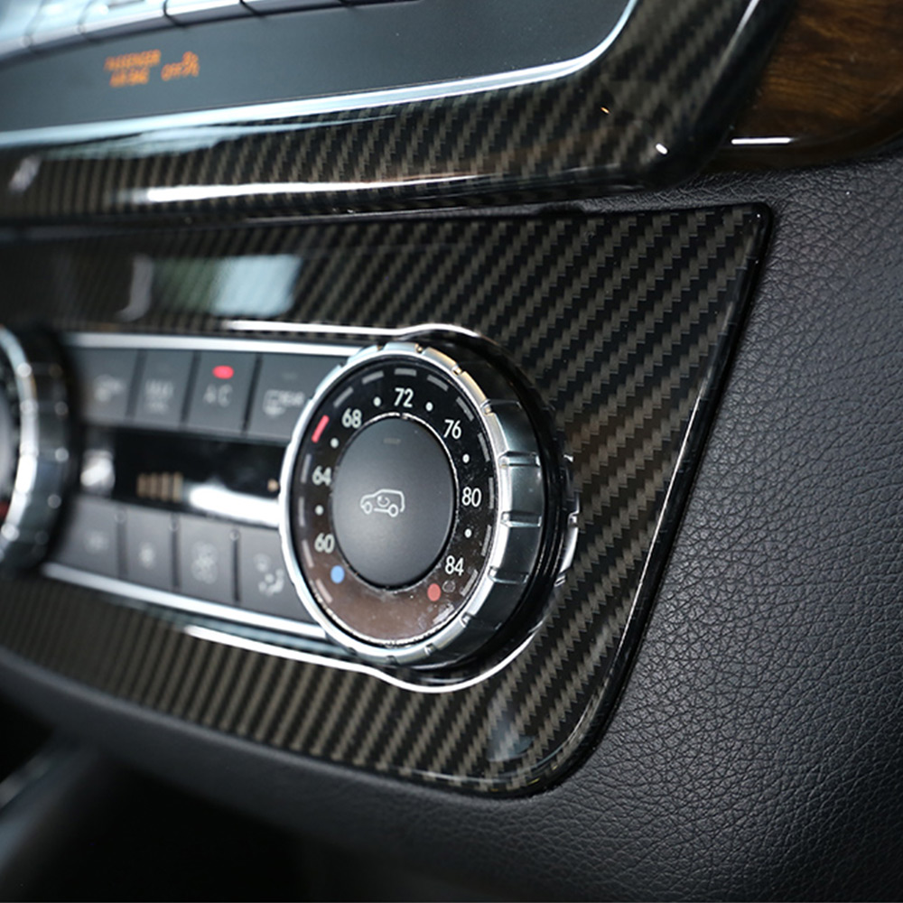 Car Carbon Fiber Center Air Condition Switch Adjustment Panel Cover For Mercedes-Benz GLE GLS ML GL W166 X166 2012-2019 GLE43 AMG GLS450 550 GL350 ML2