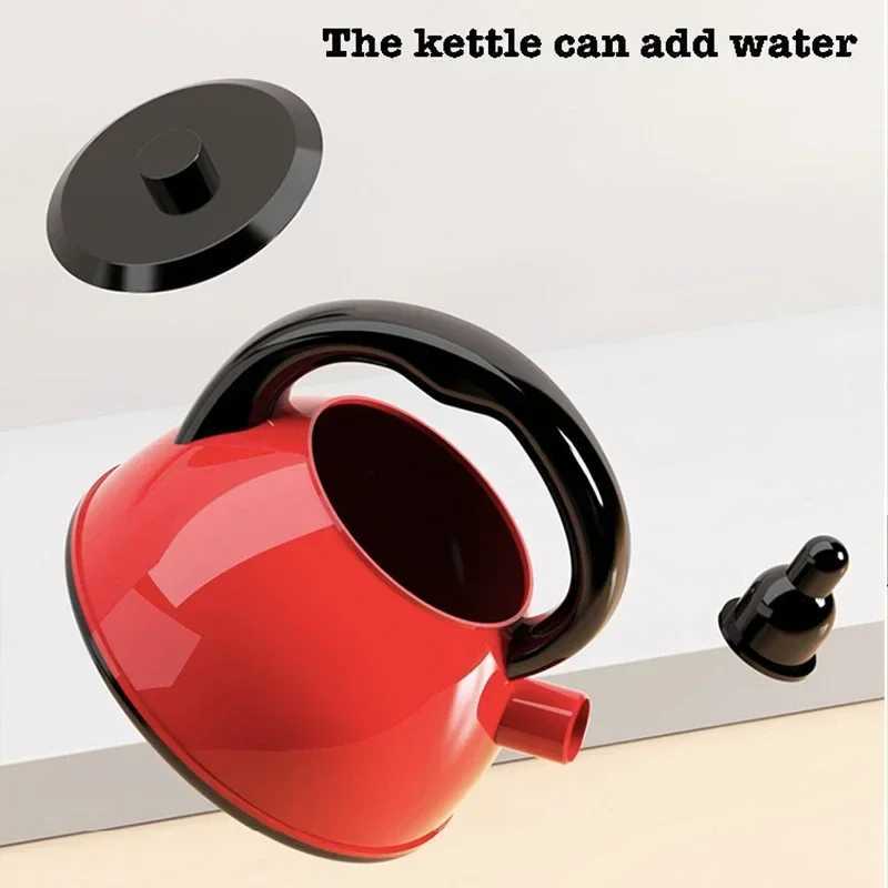 Kids Toys Pretend Play Red Kitchen Toys Simulation Food Cooking Girls Boys Educational Play House Interactive Toys for Children C2509221