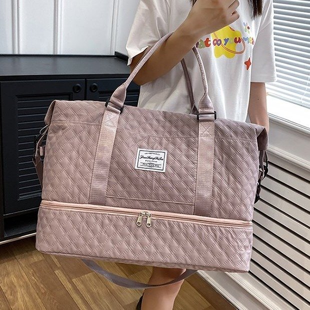 2025 Designer luxury travel bag can be set with a suitcase for business trips, short distance luggage bag, large capacity boarding handbag, yoga and f