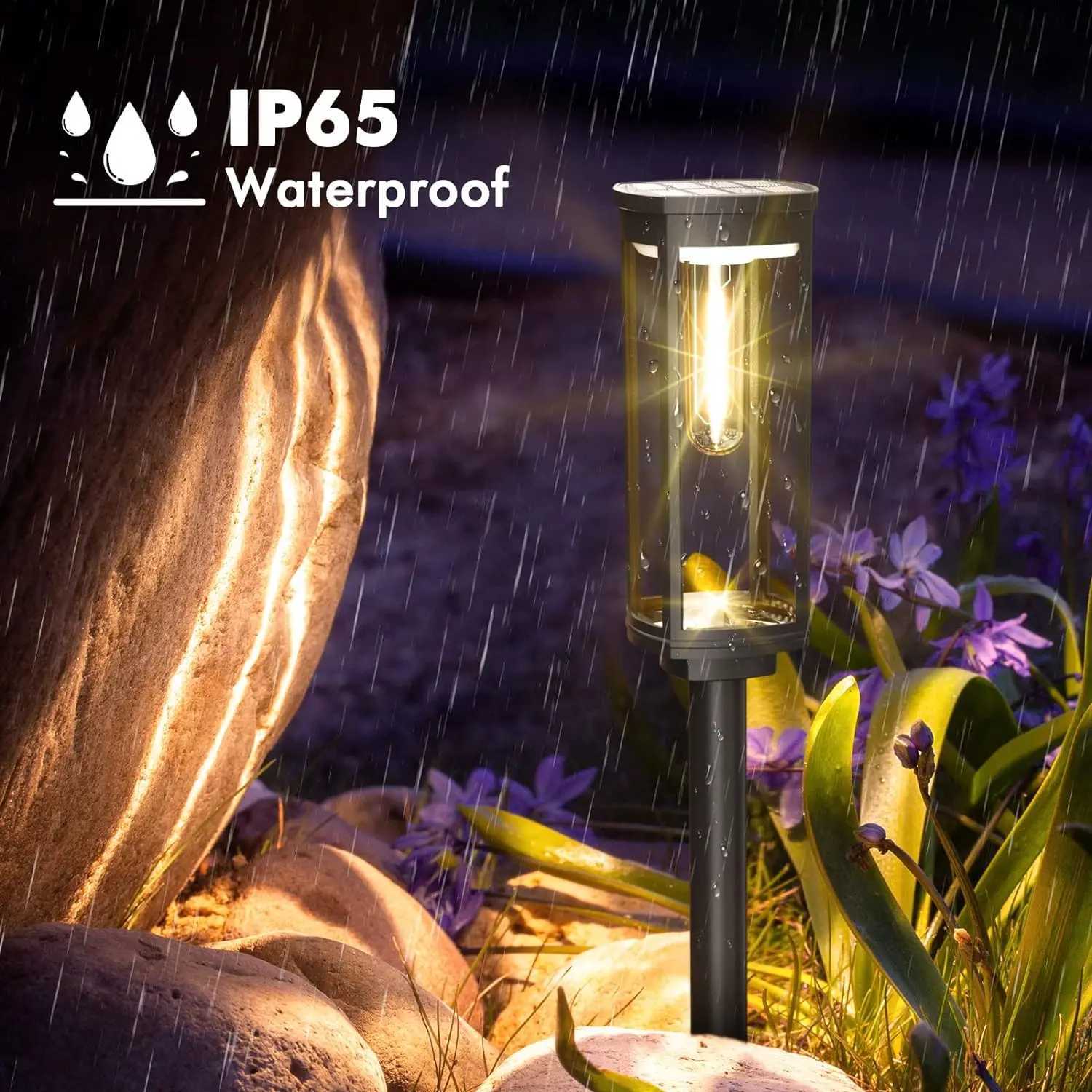 12612pcs Led Solar Pathway Lights Waterproof Outdoor Solar Lamp for GardenLandscapeYardPatioDrivewayWalkway Lighting C250922