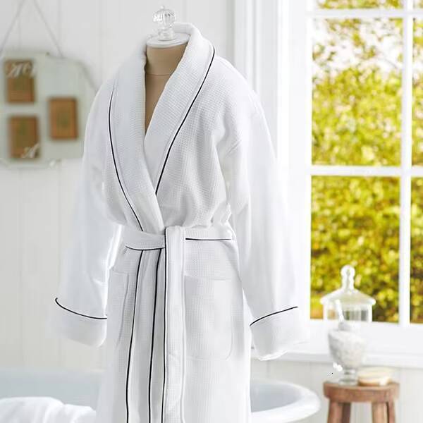 Premium 100 Organic Cotton Terry Cotton Bathrobe Hotel and Spa Bathrobes Unisex