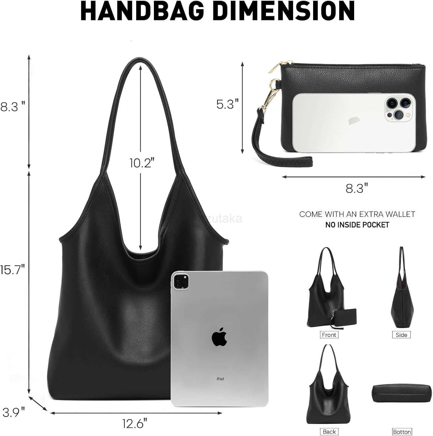 Purse for Women Soft Slouchy Hobo Shoulder Bag Designer Ladies Large Leather Everyday Handle Handbag Z250922