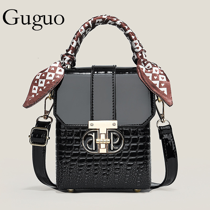Guguo Designer Luxury Bag Bag New Stone Pattern Cross-border Versatile Bucket Vintage Small Bag Fashion Handbag Shoulder Bag Commuter Tote