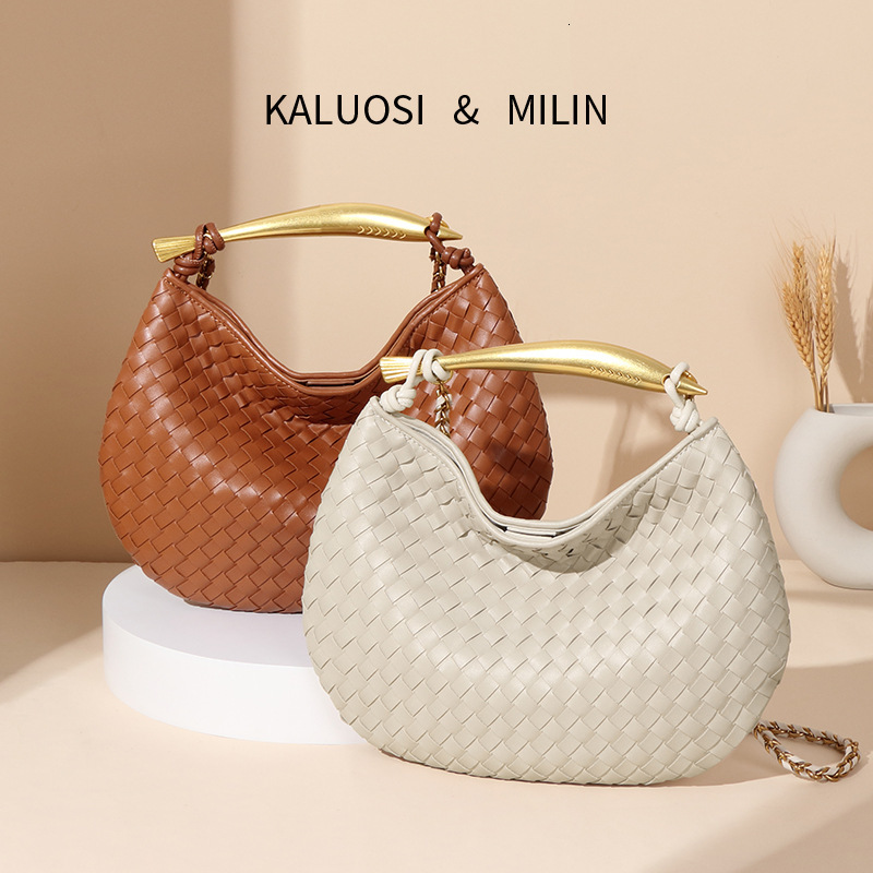 New Handmade Woven High-Quality Tote Trendy Fashion Shoulder Versatile Comfortable Crossbody Bag for Women