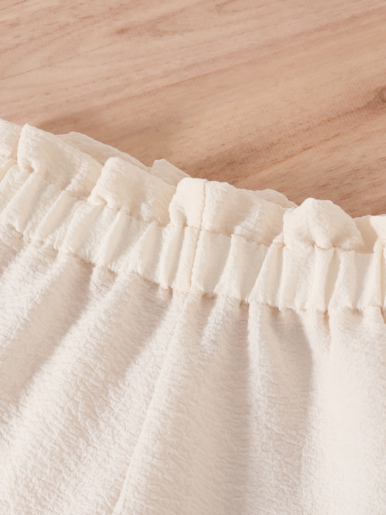 Toddler Girl Set: Floral Embroidered Ruffle Sleeve Peplum Top and Wide Leg Pants, Sweet Outfit Two piece set of top and pants-2591