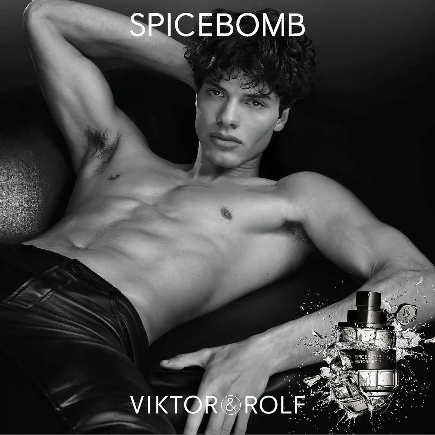 ViktorRolf Spicebomb Eau De Toilette Woody Spicy Cologne for Men with Notes of Citrus Tobacco Valentine Perfume F250920