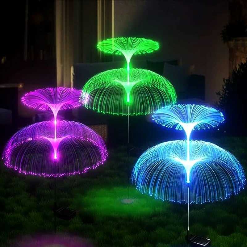 Outdoor LED Garden Lights Waterproof Solar Jellyfish Decor Pathway Lights For Landscaping Patio Lawn Yard C250922