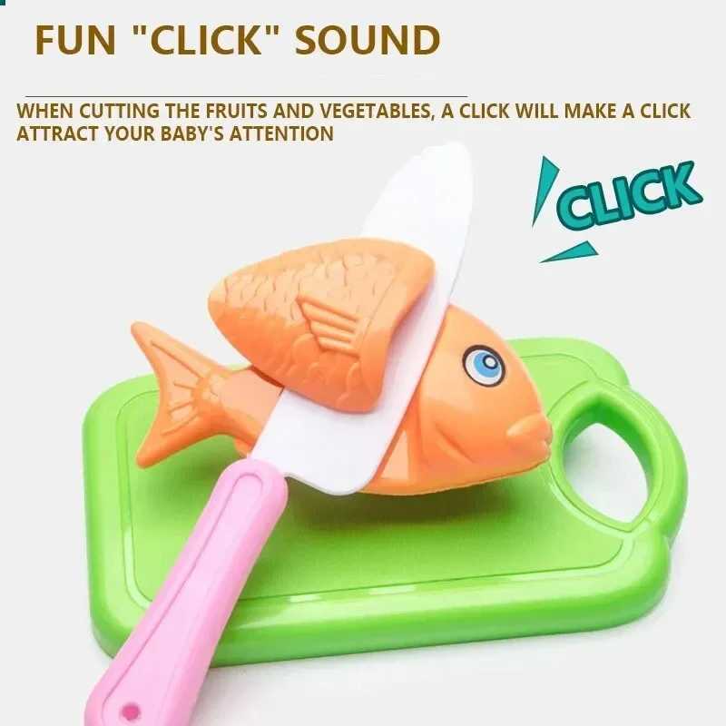 Cutting Play Food Toy for Kids Kitchen Toys Pretend Play Fruit Vegetable Pizza Cake Accessories Early Educational for Girls Toy C2509221