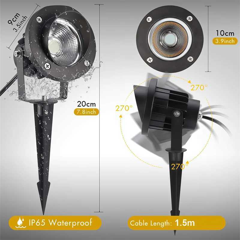 Outdoor Yard Lawn Lamp Garden Lighting Purple Lights Christmas Halloween Party Supplies 20W Spotlight Colourful Fluorescent Led C250922