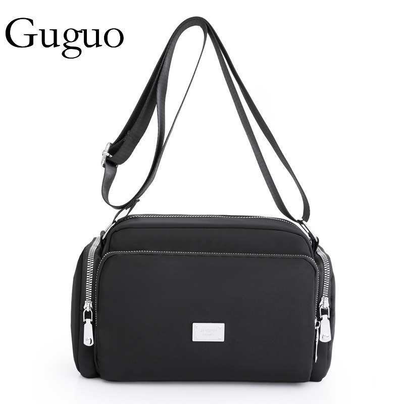 Luxury Bag Guguo Designer Bag New Women's Bag Cross-border Nylon Shoulder Bag Simple Fashion Wide Strap Crossbody Bag Large Capacity Lightweight 