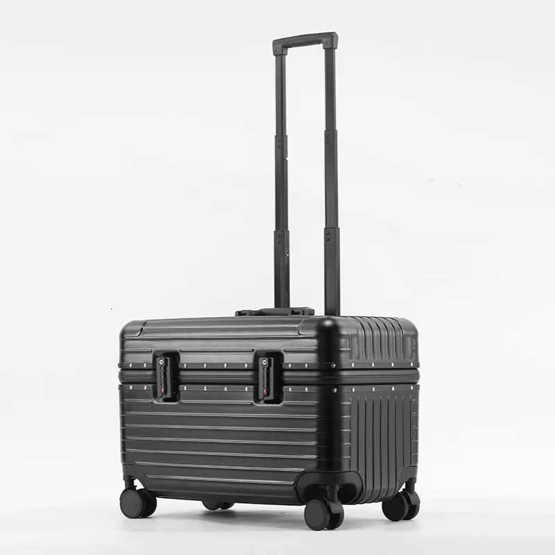 20Inch Aluminum Frame Travel Suitcase ABSPC Business Boarding Case TSA Customs Password Lock Trolley luggage With WheelsXJ250922