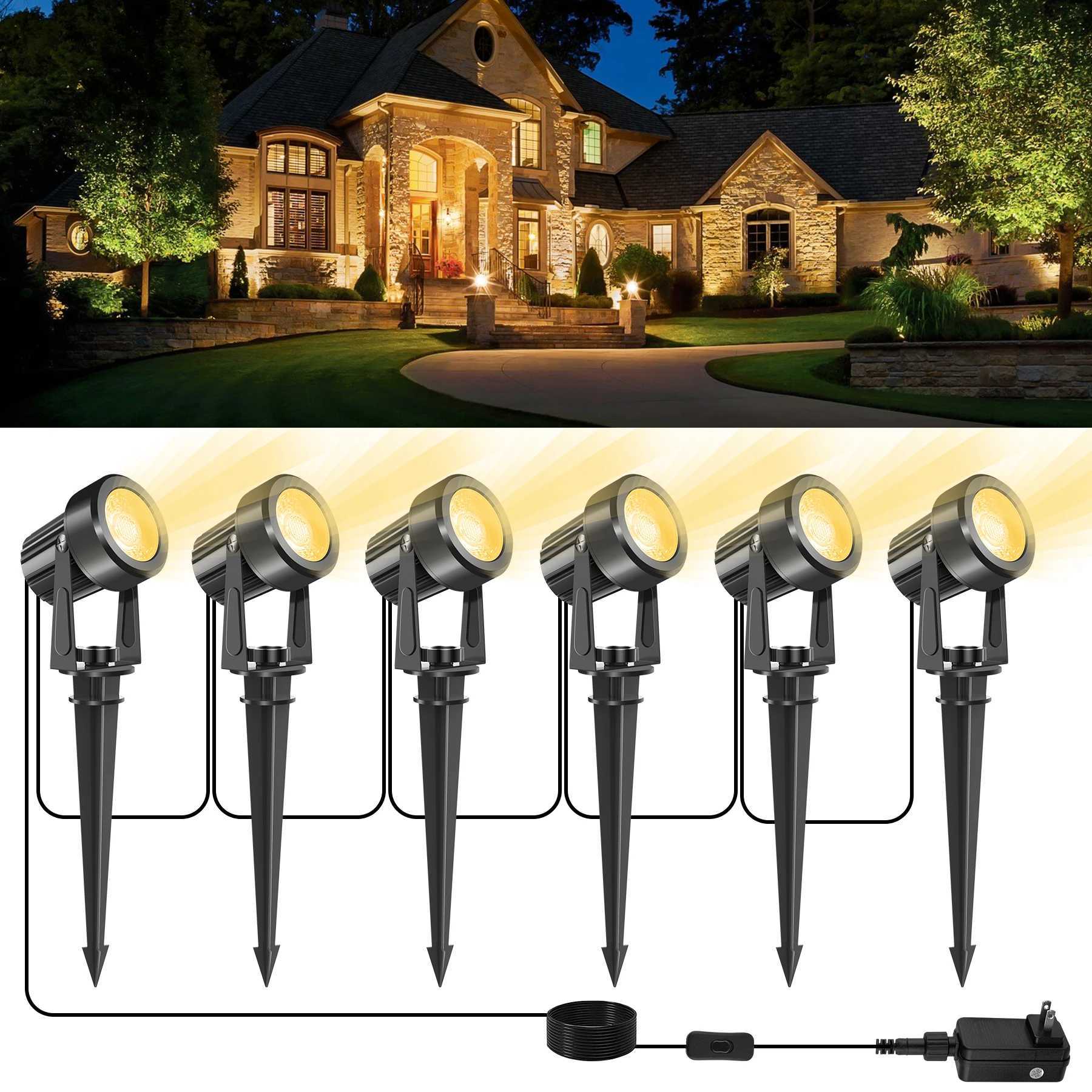 246810 Lights Low Voltage Landscape Lighting 12V27V Outdoor Lamp Garden Decoration Outdoor Lighting 800LM Landscape Light C250922
