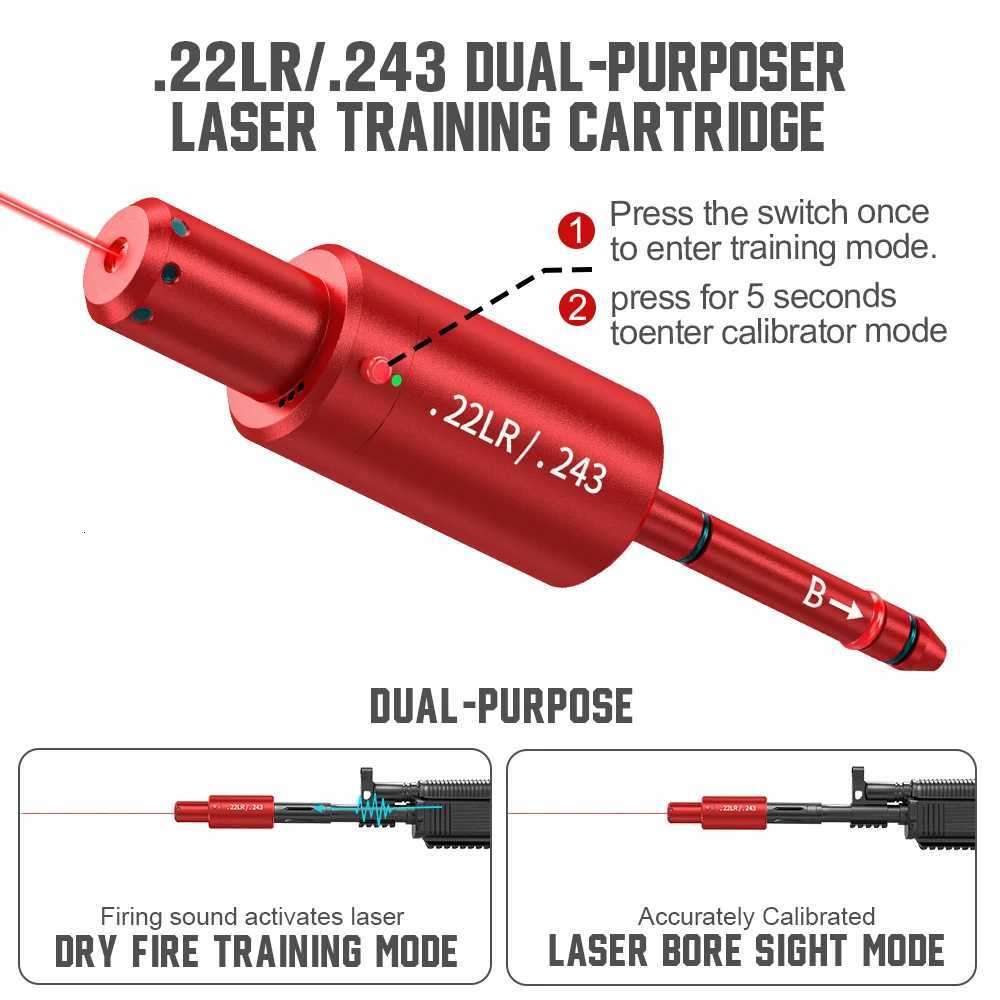22LR dualpurpose magnetic suction laser training bullet red dot laser training bullet dry powder laser training bullet X250922