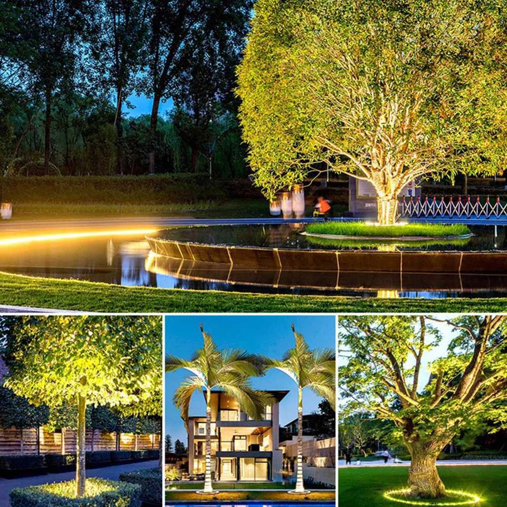 Outdoor LED Lawn Spotlights RGB Tree Holding Light IP65 Waterproof Landscape Lighting Lamp for Garden Path Large Tree Decor Lamp C250922