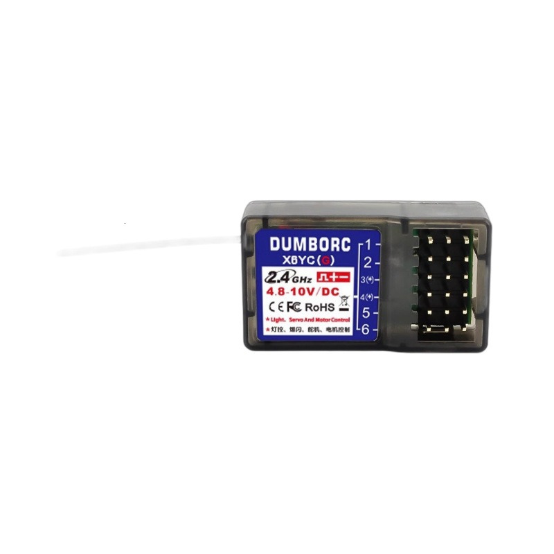 DUMBORC X6FG X6F X6DC X6DCG 2.4G 6CH Receiver with Gyro for DUMBORC X6 X4 X5 Transmitter Remote Controller LED light Rc Car Boat