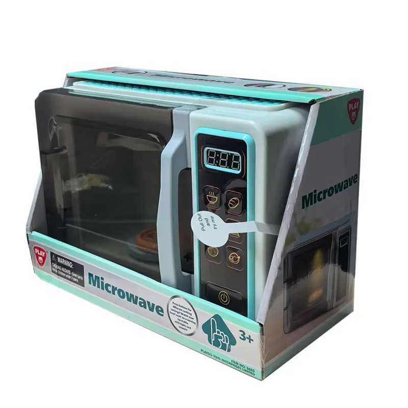 Play Go Simulation Microwave Oven Kitchen Series Sound and Light Mini Home Appliances Childrens Play Toys C250922