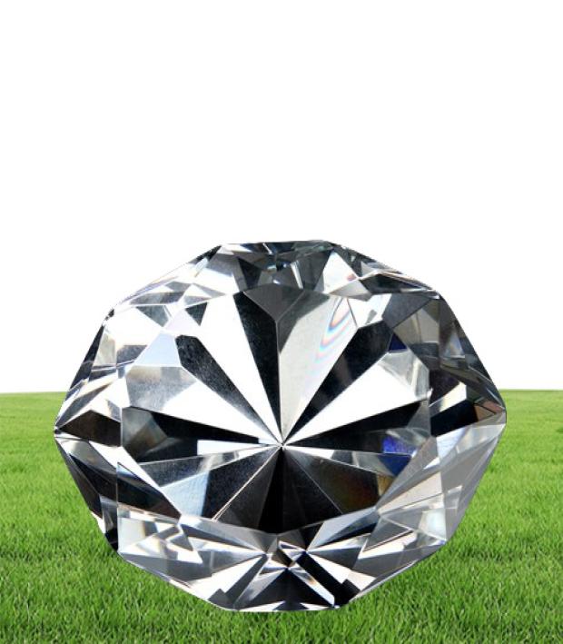 Wedding Arts and Crafts decoration 8cm crystal glass big diamond ring romantic proposal wedding props home ornaments party gifts S3175716