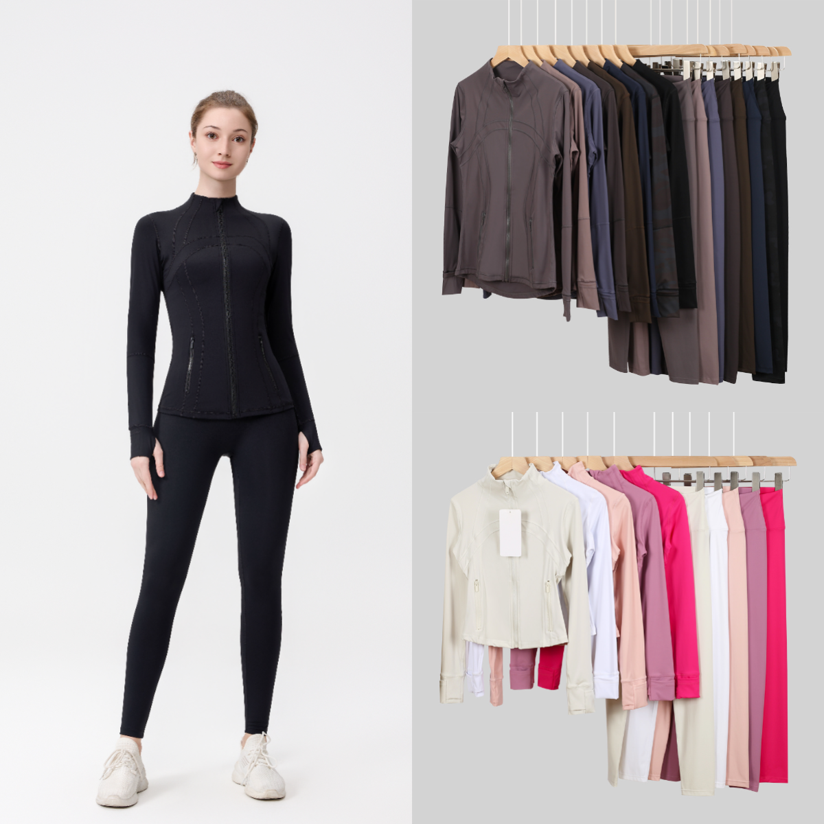 Hot sale Free shipping Lycra Women's Yoga leggings set Flared Pants set yoga Long short Jacket Ring Chest Pad Sports for Women Gym Sleeveless Fitness Yoga Fashion