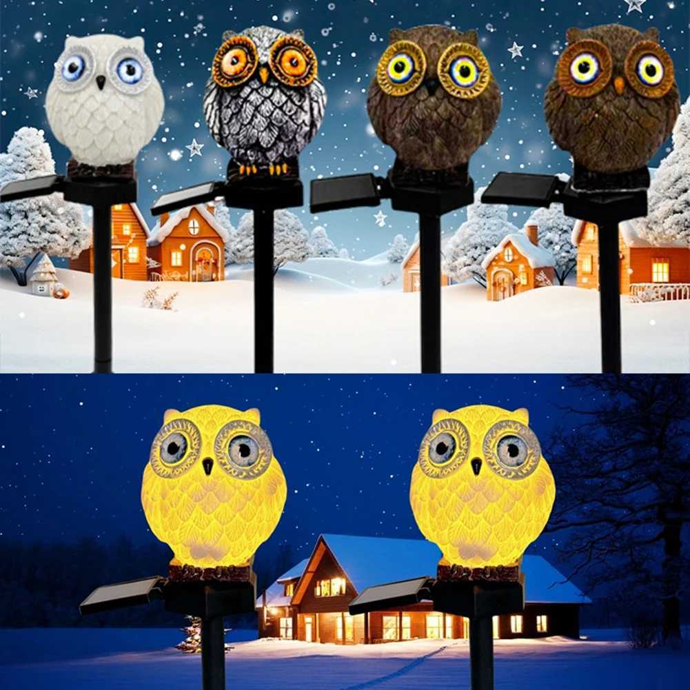 Halloween Owl Solar Garden Stake Light Waterproof Solar Energy Owl Light for Garden Patio Yard Lawn Walkway Decoration C250922