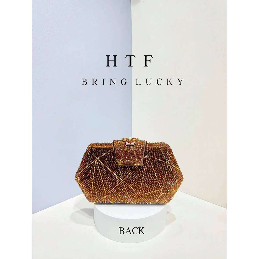 Designer Luxury New Design Irregularity Shape Party Ladies Clutch Long Chain Shoulder Bag High Quality Rhinestone Bags