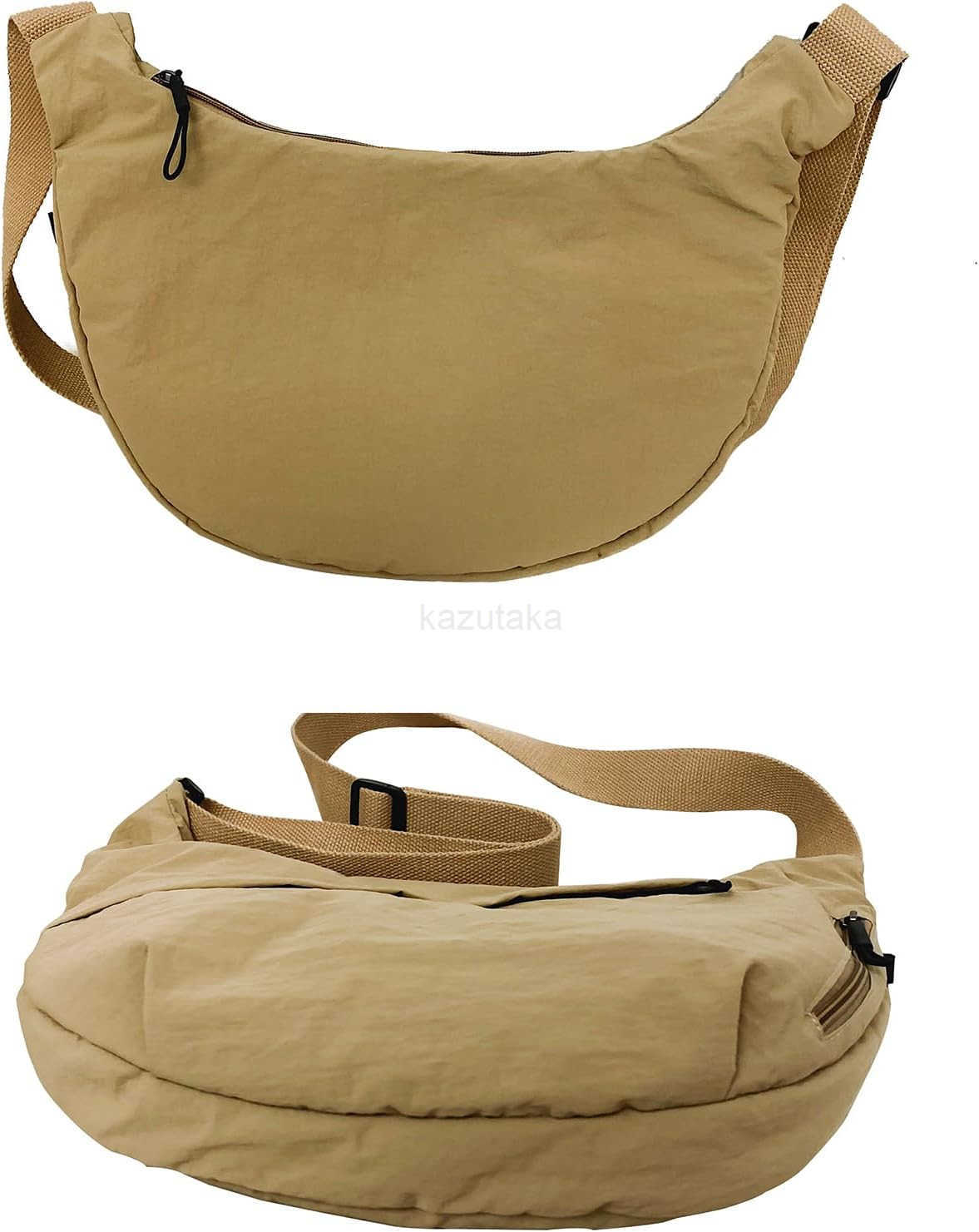 Crescent Crossbody Bags for Women Nylon Slouchy Sling pacious Dumpling Shoulder Handbag Cross Body Purses Z250922