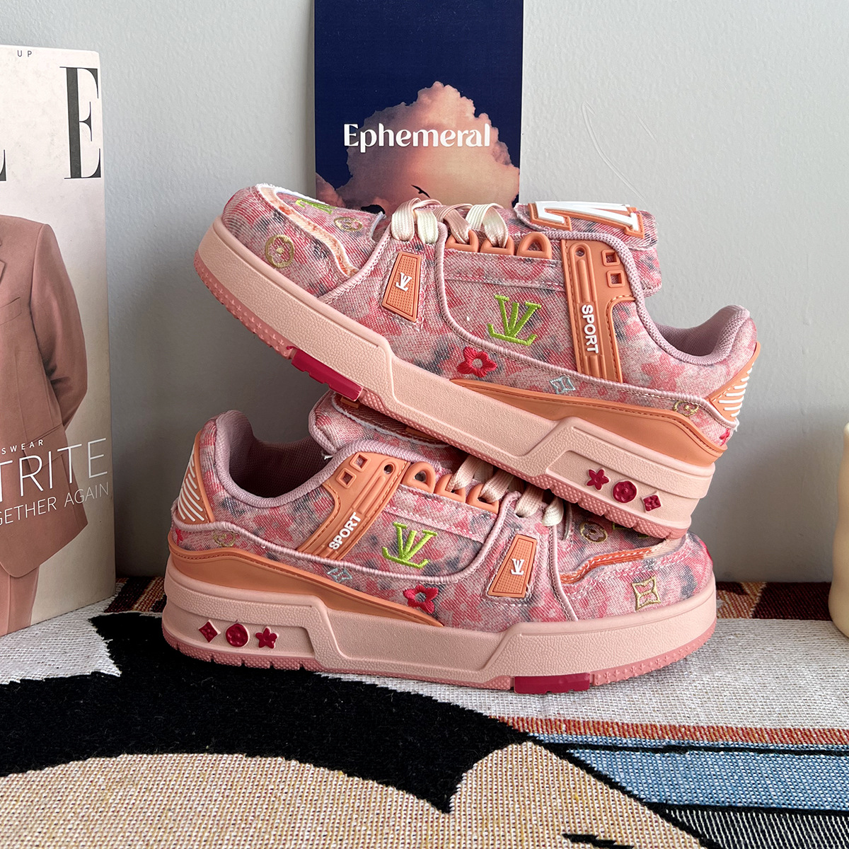 free shipping designer shoes Versatile trendy shoes new height increasing outdoor couple casual shoes for men and women black pink grey blue