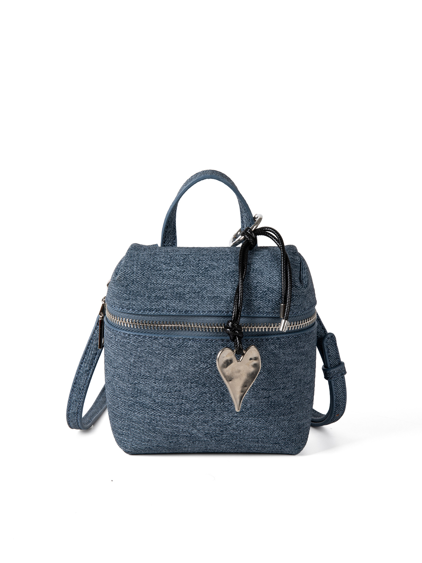 2025 Korean Niche Design Fashion Mini Love Pendant Small Bucket New Style Simple And Versatile Single-Shoulder Crossbody Bag For Women