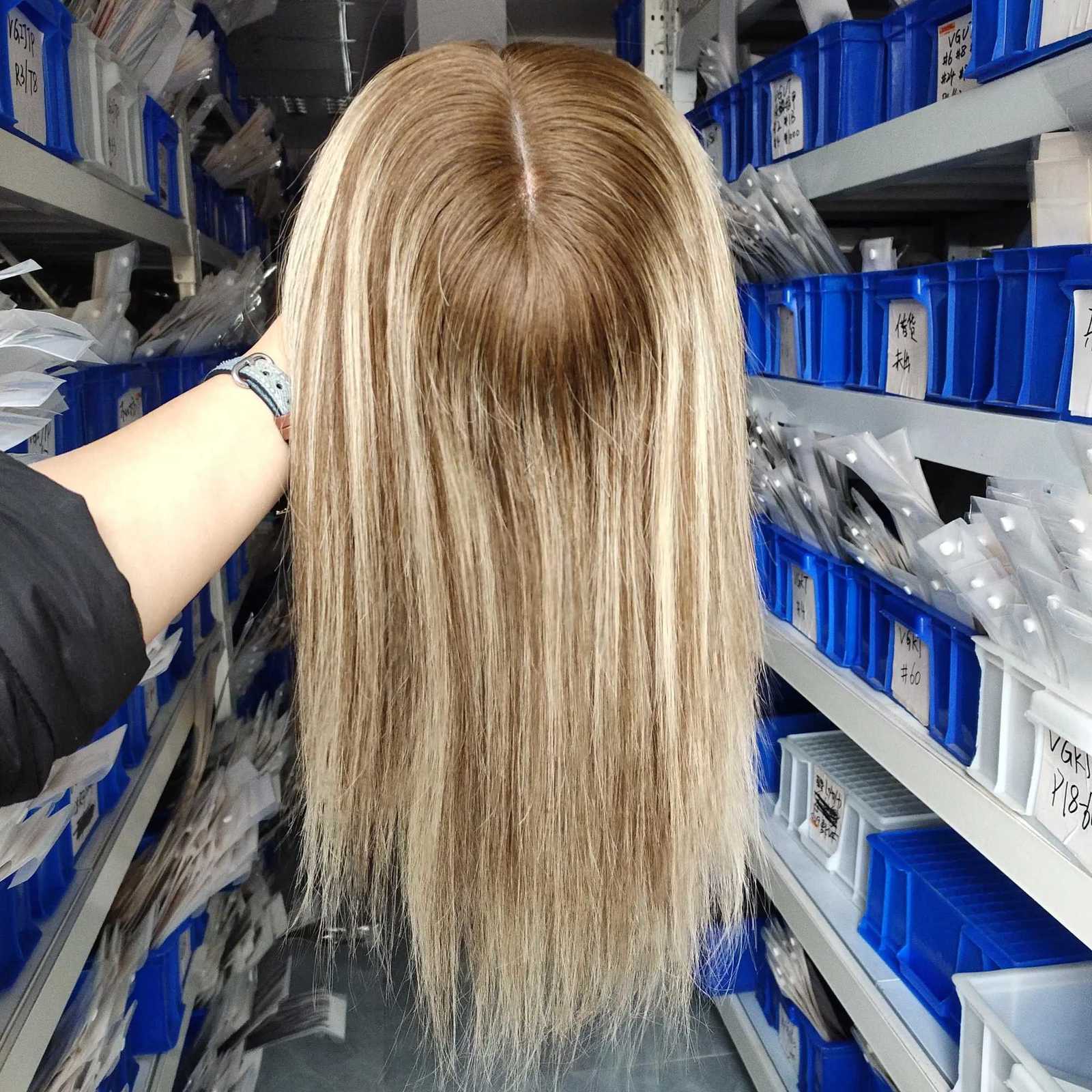 Moresoo Virgin Hair Topper Human Hair 12 Months Virgin Hair Piece High Quality Brazilian Hair 67Inch Base for Women Hair Piece C250922