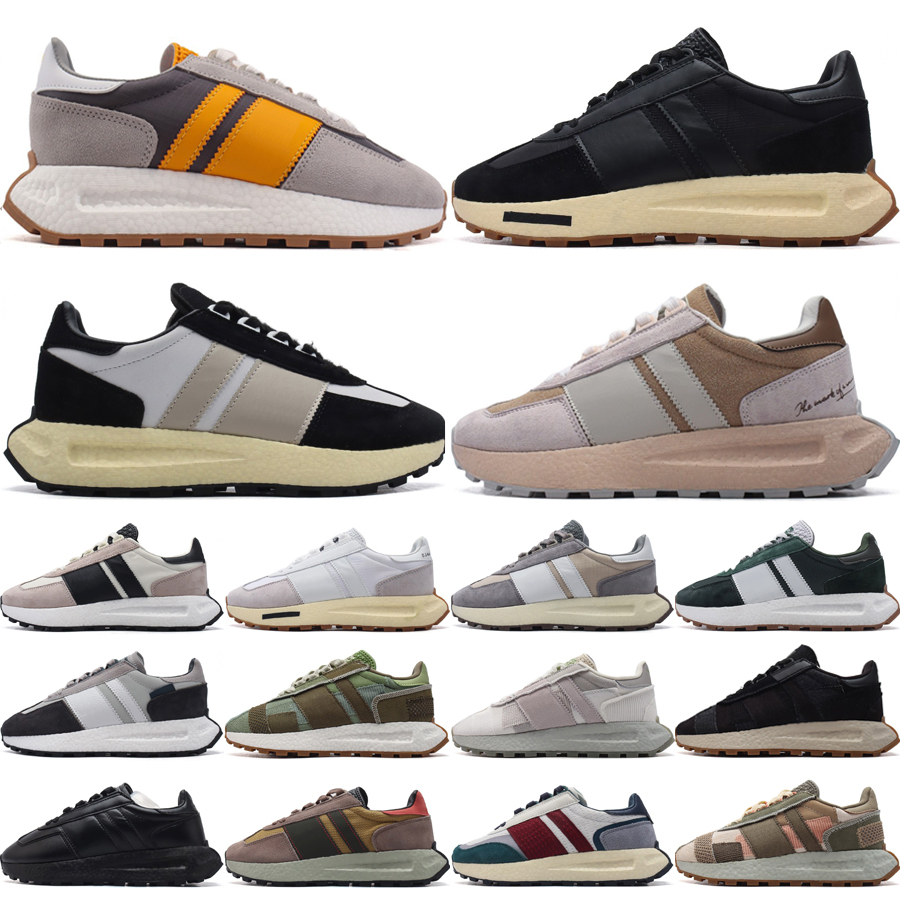 Top Retropys E5 Men Women Running Shoes 2025 Designer Trainers Triple Black Gum Dark Green White Gum Solid Grey Wonder Beige Outdoor Sneakers Size 36-45