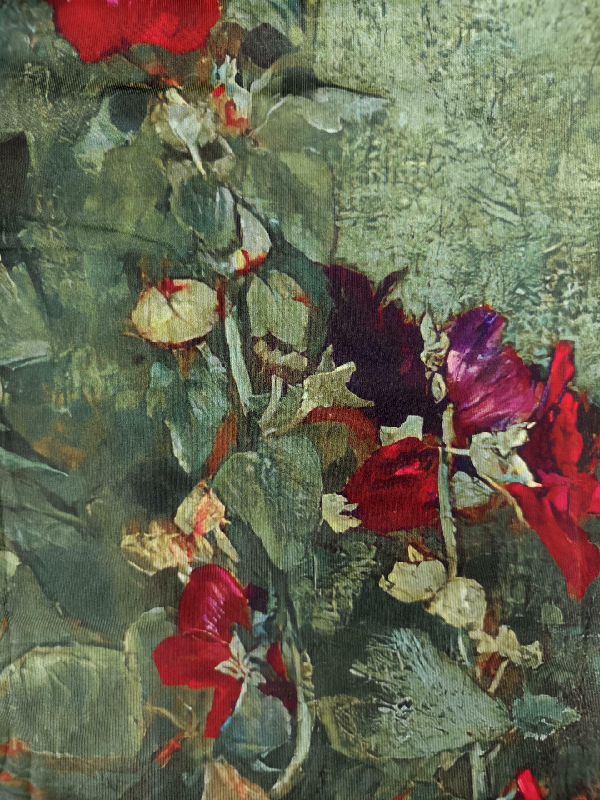 Long sleeve 3D Floral Stitching T-shirt YL23535