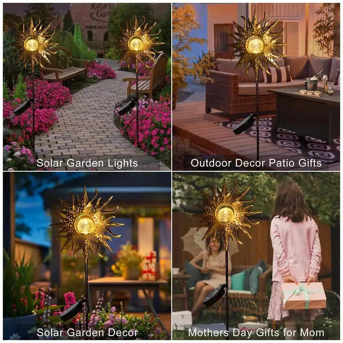 Solar Iron Decor Light Lamp Driveway Fairy Patio Powered Ip65 Fence Outdoor Lights Lawn Waterproof Dawn Led Dusk Ornaments Metal C250922
