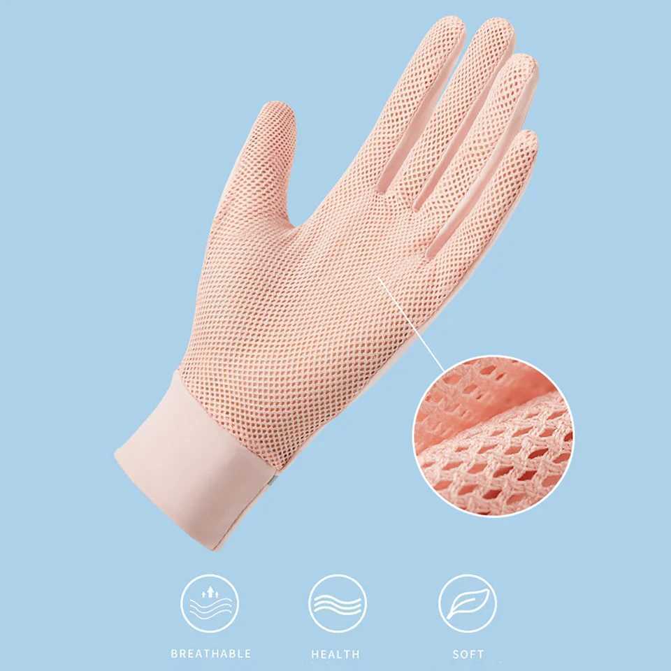 GTUBIKE Sunscreen Ice Silk Gloves Summer Sun Protection Gloves Fashion Cycling Motorcycle Running Mittens Thin AntiUV Gloves J250922