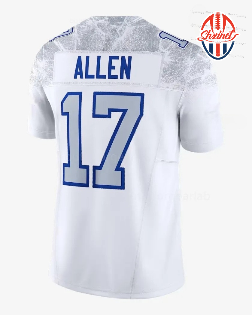 Custom Jersey Josh 17 Allen 2025 Rivalries Joey Bosa Gabriel Davis Miller James Cook III Terrel Bernard Dawson Knox Beasley Milano Kincaid Dion Dawkin