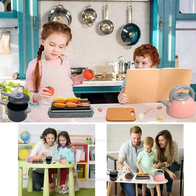 New Kids Kitchen Playset 28 Pretend Cooking Toys Pot Food Accessories Toddler Gifts Kids Christmas Birthday Gifts For Kids Girls C250922