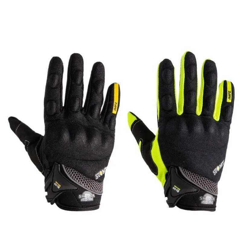SUOMY NEW Motorcycle Gloves Green Motocross Racing gloves Full Finger Cycling guantes moto Motorbike Summer luvas da motocicleta J2509221